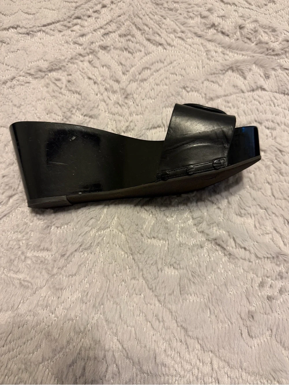 Tory Burch Black Logo Slide Mules